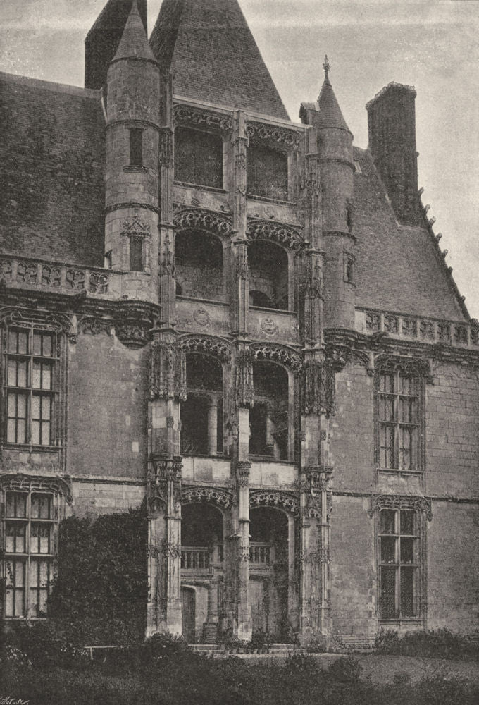 EURE- ET- LOIR. Chateaudun. Pavillon du Chateau 1895 old antique print picture